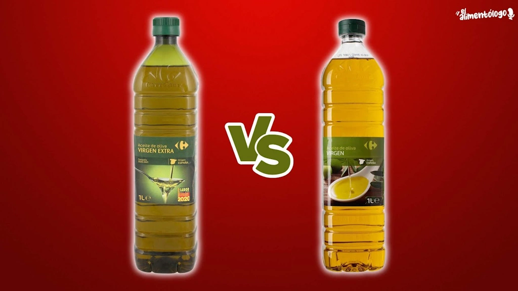 Diferencia entre aceite de oliva virgen y extra virgen (AOVE)