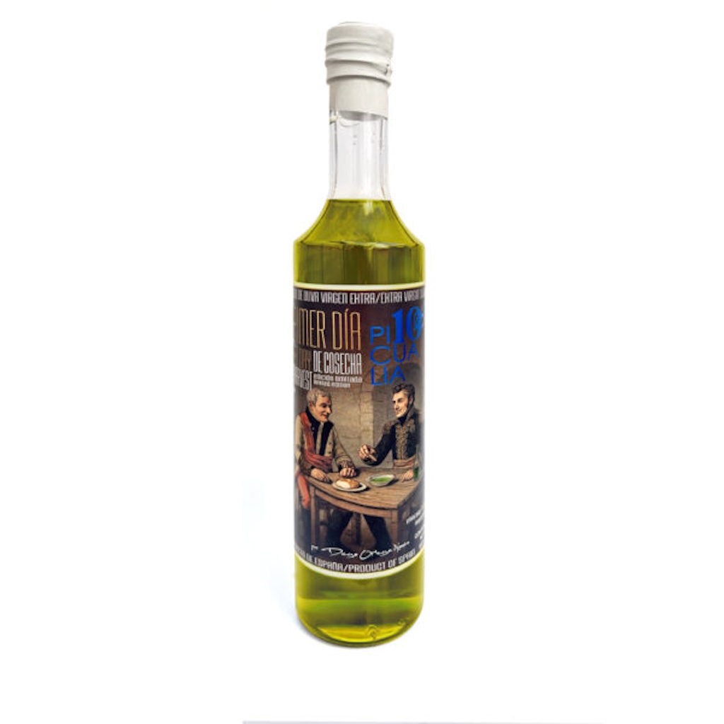 Huile d'olive vierge extra Huile d'olive extra vierge de qualité supérieure Picualia, bouteille du premier jour, Arbequina