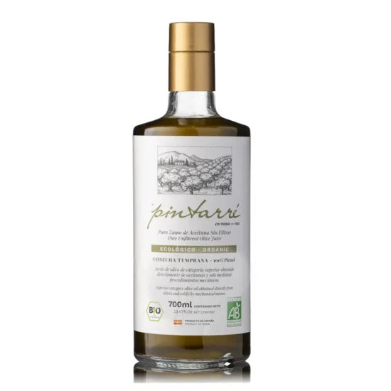 aceite virgen extra AOVE Tintarré ecológico en rama sin filtrar 700ml