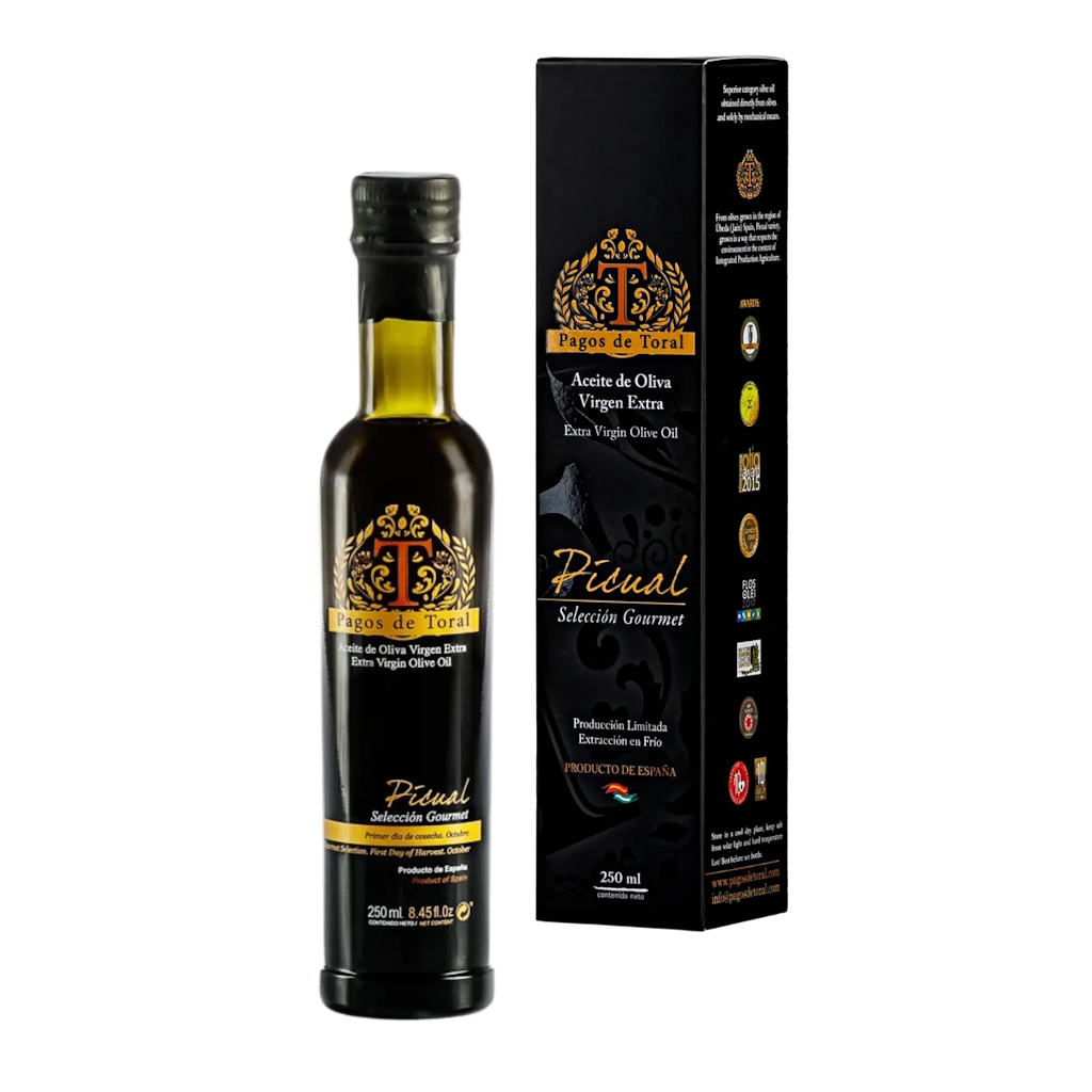 aceite de oliva AOVE pagos de toral picual 250ml con estuche