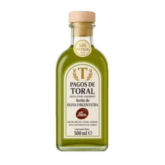 aceite de oliva AOVE pagos de toral picual sin filtrar 500ml