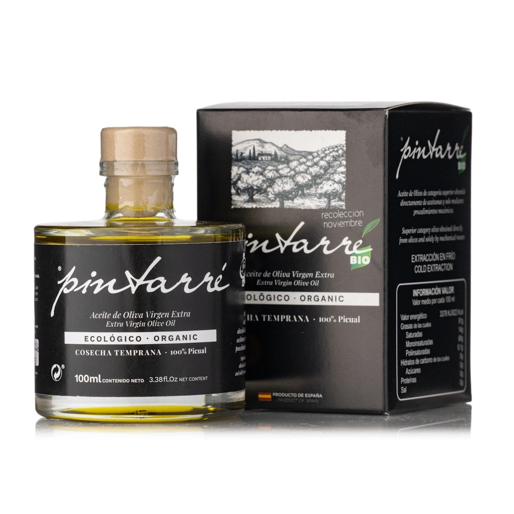aceite virgen extra AOVE tintarre ecológico envero 100ml con estuche