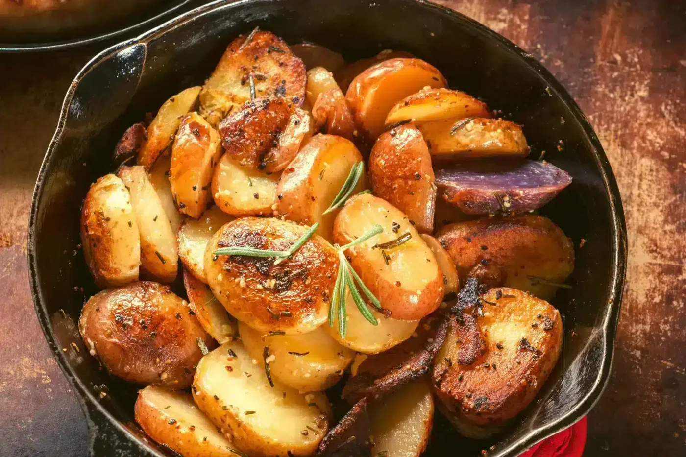 Pomme de terre au four avec de l'huile d'olive